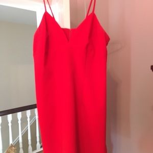 Sample dress. Red fitted